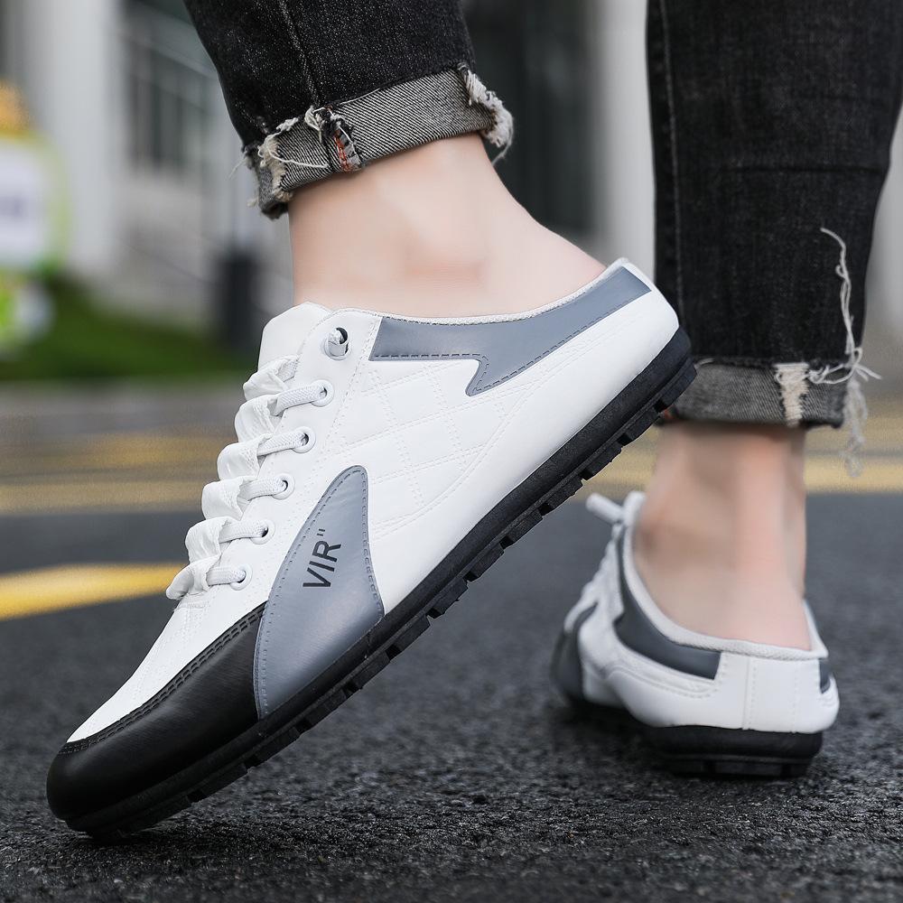 Summer men s half slippers new simple fashion breathable casual shoes teenagers one pedal trendy shoes foreign trade wholesale 39
Summer men s half slippers new simple fashion breathable casual shoes teenagers one pedal trendy shoes foreign trade wholesale 39