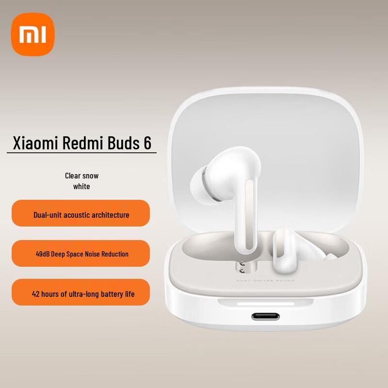 Xiaomi Redmi Buds 6 Wireless Bluetooth Earbuds
Xiaomi Redmi Buds 6 Wireless Bluetooth Earbuds
