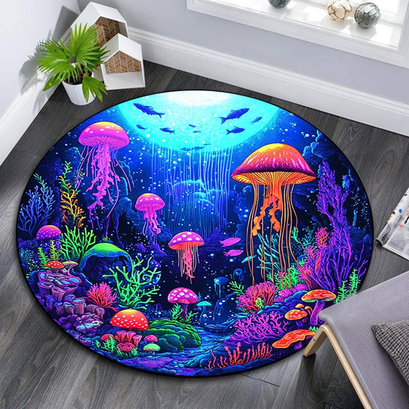 Jellyfish Coral Round Area Rug,Carpet Rug for Living Room Bedroom Sofa Playroom Decor,Non-slip Floor Mat 80cmx80cm
Jellyfish Coral Round Area Rug,Carpet Rug for Living Room Bedroom Sofa Playroom Decor,Non-slip Floor Mat 80cmx80cm