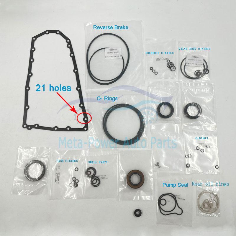 JF011E RE0F10A Auto Transmission Rebuild Kit Oil Seal Rings Gasket For Nissan Mitsubishi Jeep CITROEN RENAULT SUZUKI DODGE CVT 21 holes repair kit
JF011E RE0F10A Auto Transmission Rebuild Kit Oil Seal Rings Gasket For Nissan Mitsubishi Jeep CITROEN RENAULT SUZUKI DODGE CVT 21 holes repair kit