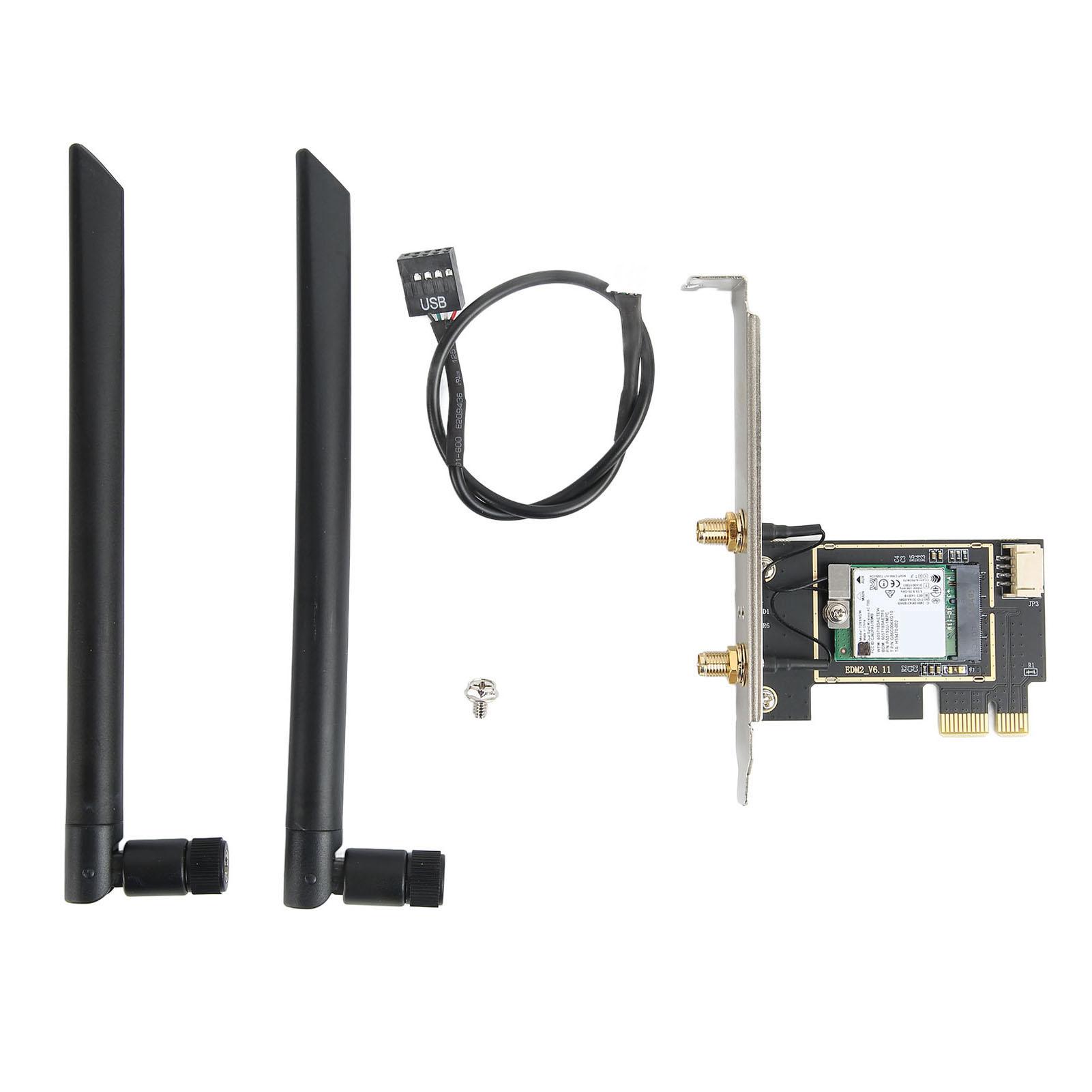 7265NGW WIFI Card Adapter 2.4GHz 300Mbps 5GHz 867Mbps BT 4.2 Desktop Computers Internet Adapter for
7265NGW WIFI Card Adapter 2.4GHz 300Mbps 5GHz 867Mbps BT 4.2 Desktop Computers Internet Adapter for