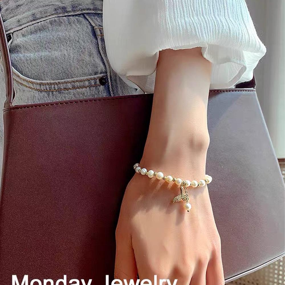 Crystal Temperament Charms Fashion Jewelry Beads Pendant Whale Fishtail Bracelets Pearl Bangles золотой
Crystal Temperament Charms Fashion Jewelry Beads Pendant Whale Fishtail Bracelets Pearl Bangles золотой
