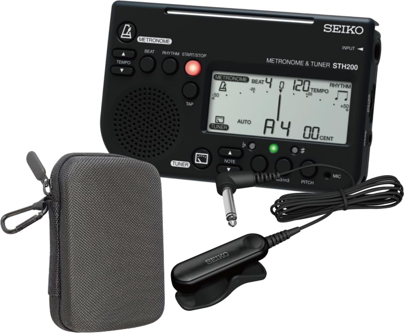 SEIKO STH200 Special Pack STH200BK Black STM30BK Black Case Included Tuner Metronome Clip Microphone Original Accessory Case STH200 Seiko + + / & /
SEIKO STH200 Special Pack STH200BK Black STM30BK Black Case Included Tuner Metronome Clip Microphone Original Accessory Case STH200 Seiko + + / & /