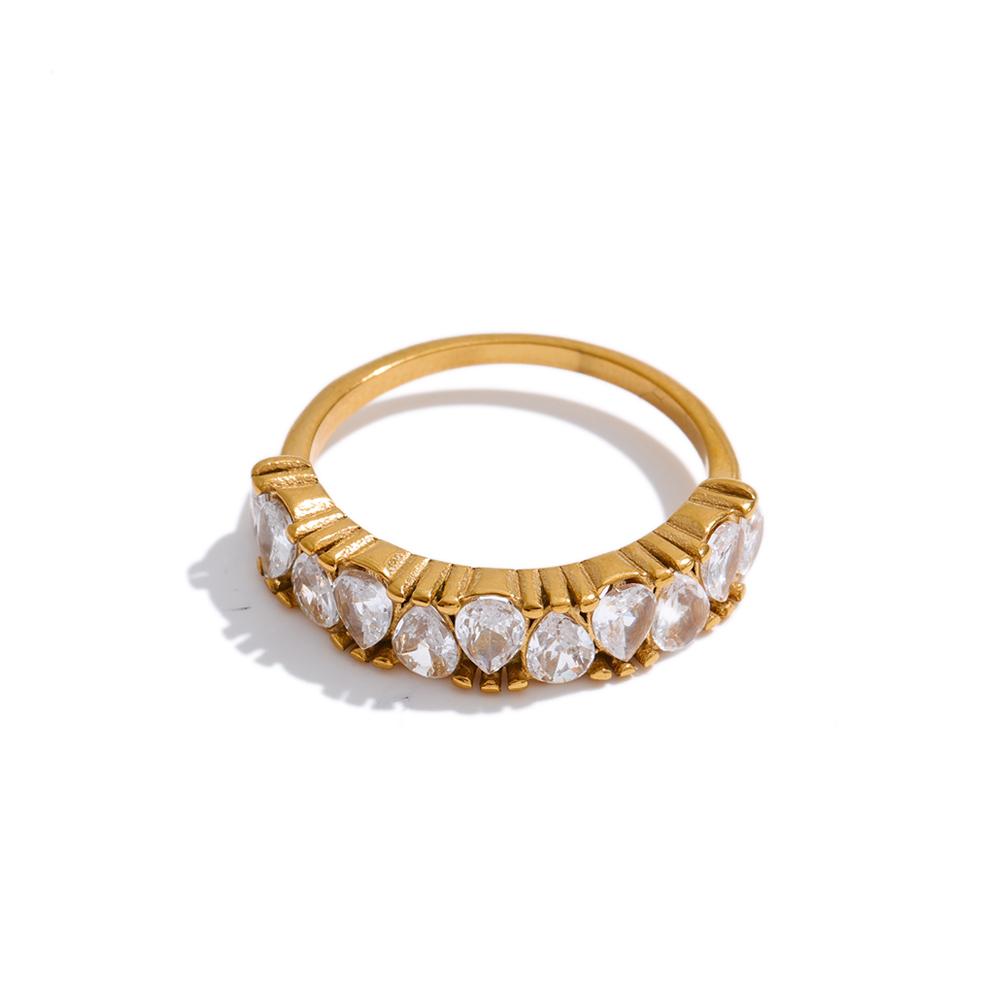 Yhpup Size 7 Stainless Steel Cubic Zirconia Gold Color Ring for Women Temperament Shiny Trending Fashion Charming Jewelry Gift 7
Yhpup Size 7 Stainless Steel Cubic Zirconia Gold Color Ring for Women Temperament Shiny Trending Fashion Charming Jewelry Gift 7