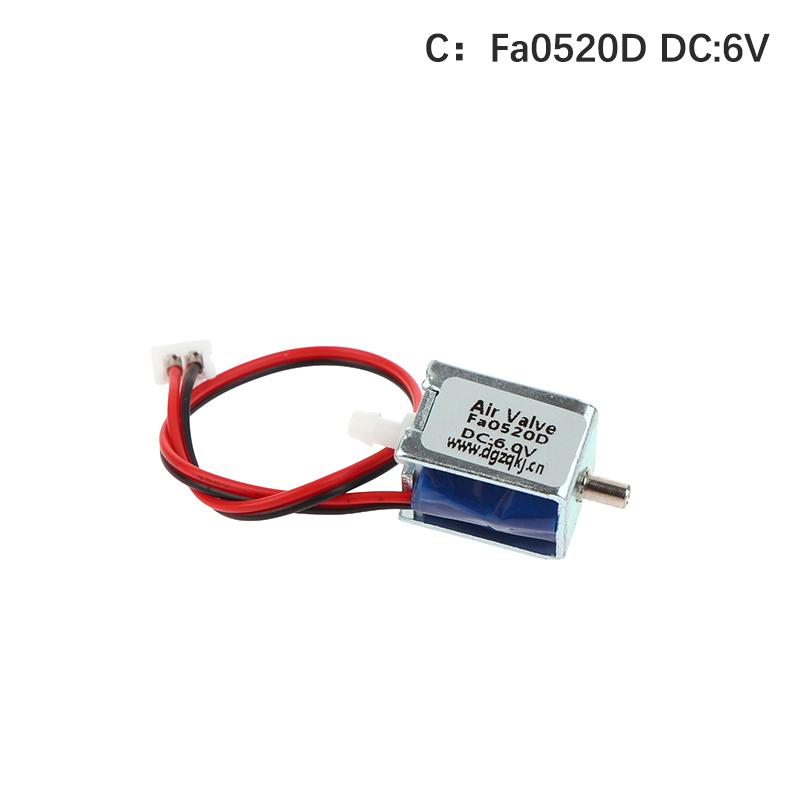 Fa0520D Мініатюрний електричний соленоїдний клапан DC3.7V 4.5V 6V 12V 24V N/C нормально закритий повітряний клапан випускний клапан мікроклапан мікроповітряний клапан
Fa0520D Мініатюрний електричний соленоїдний клапан DC3.7V 4.5V 6V 12V 24V N/C нормально закритий повітряний клапан випускний клапан мікроклапан мікроповітряний клапан