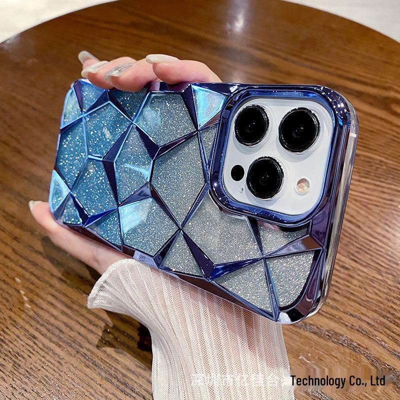iPhone 15 & 14 Soft Protective Case with 3D Diamond Pattern & Gradient Glitter iPhone 14 Pro
iPhone 15 & 14 Soft Protective Case with 3D Diamond Pattern & Gradient Glitter iPhone 14 Pro