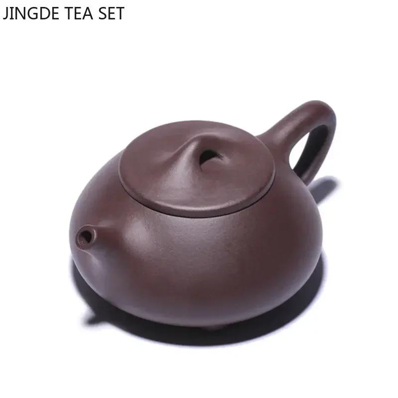 200ml Yixing Raw Ore Purple Sand Teapot Handmade Purple Mud Ball Hole Filter Kettle Zisha Beauty Stone Scoop Pot Home Tea Sets
200ml Yixing Raw Ore Purple Sand Teapot Handmade Purple Mud Ball Hole Filter Kettle Zisha Beauty Stone Scoop Pot Home Tea Sets