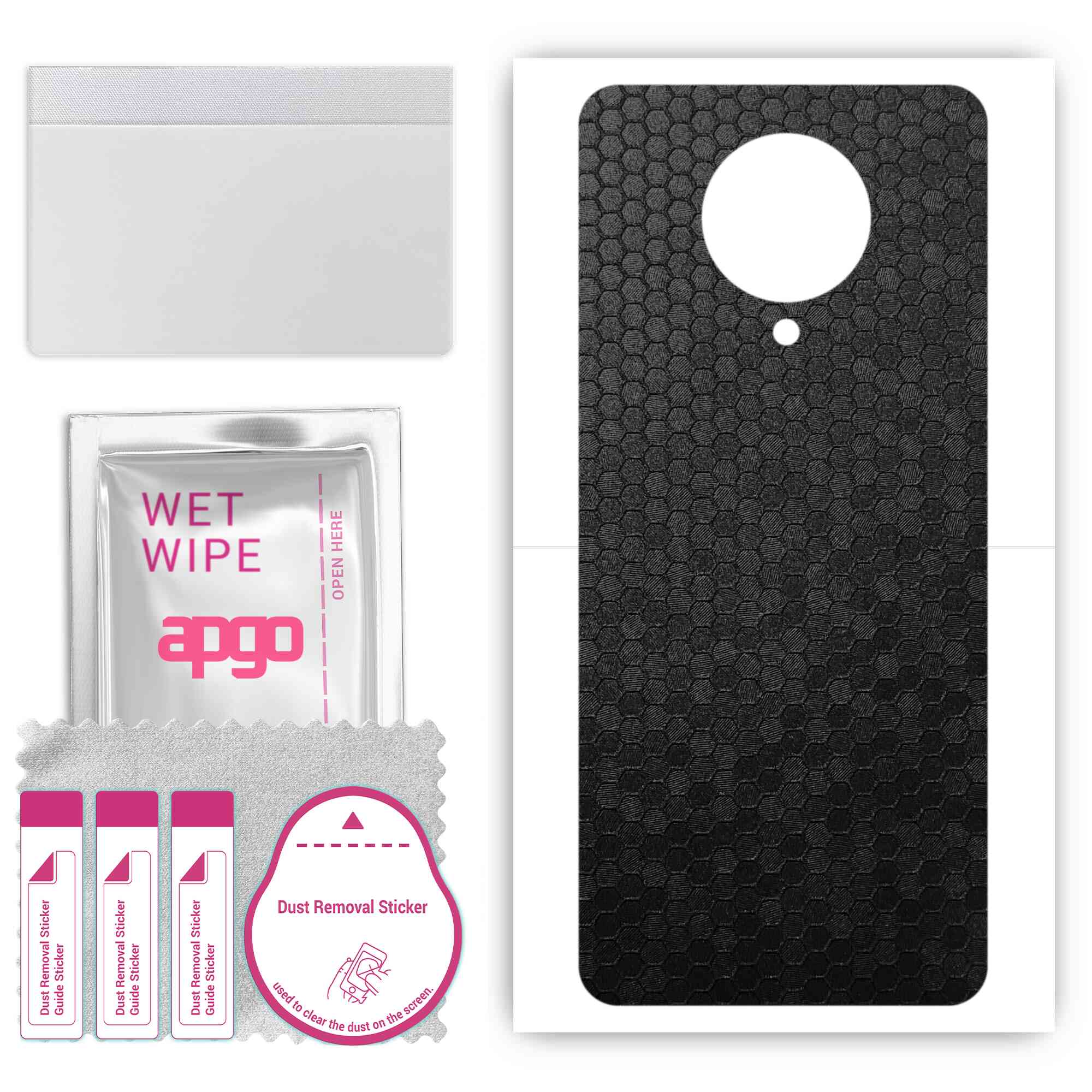 apgo Protective Skin Sticker for the back compatible with Redmi K30 Ultra, Wrap Film, Foil, Vinyl - Pattern Black Honeycomb
apgo Protective Skin Sticker for the back compatible with Redmi K30 Ultra, Wrap Film, Foil, Vinyl - Pattern Black Honeycomb