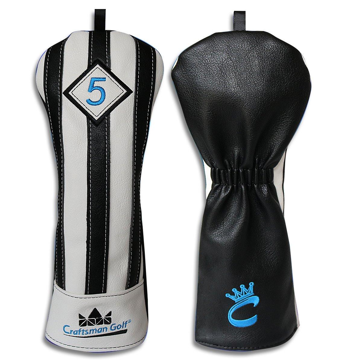 CRAFTSMAN Fairway Wood Golf Headcover for Fairway Wood Sold Club Wood Easy to Put On and Take Synthetic Vertical Black and White Stripes Cover,
CRAFTSMAN Fairway Wood Golf Headcover for Fairway Wood Sold Club Wood Easy to Put On and Take Synthetic Vertical Black and White Stripes Cover,