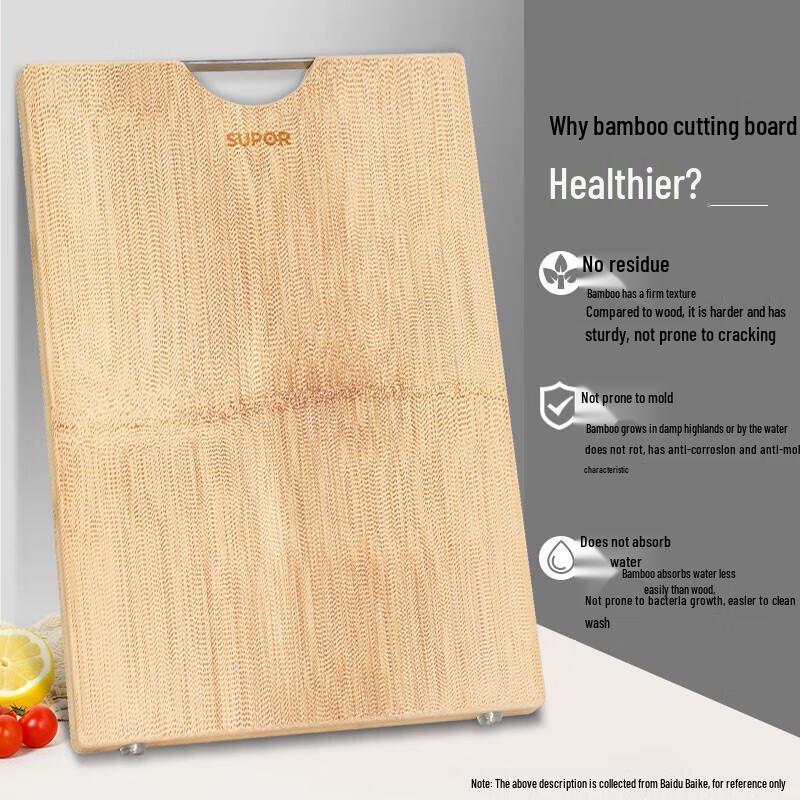 Supor Antibacterial Bamboo Wood Cutting Board
Supor Antibacterial Bamboo Wood Cutting Board