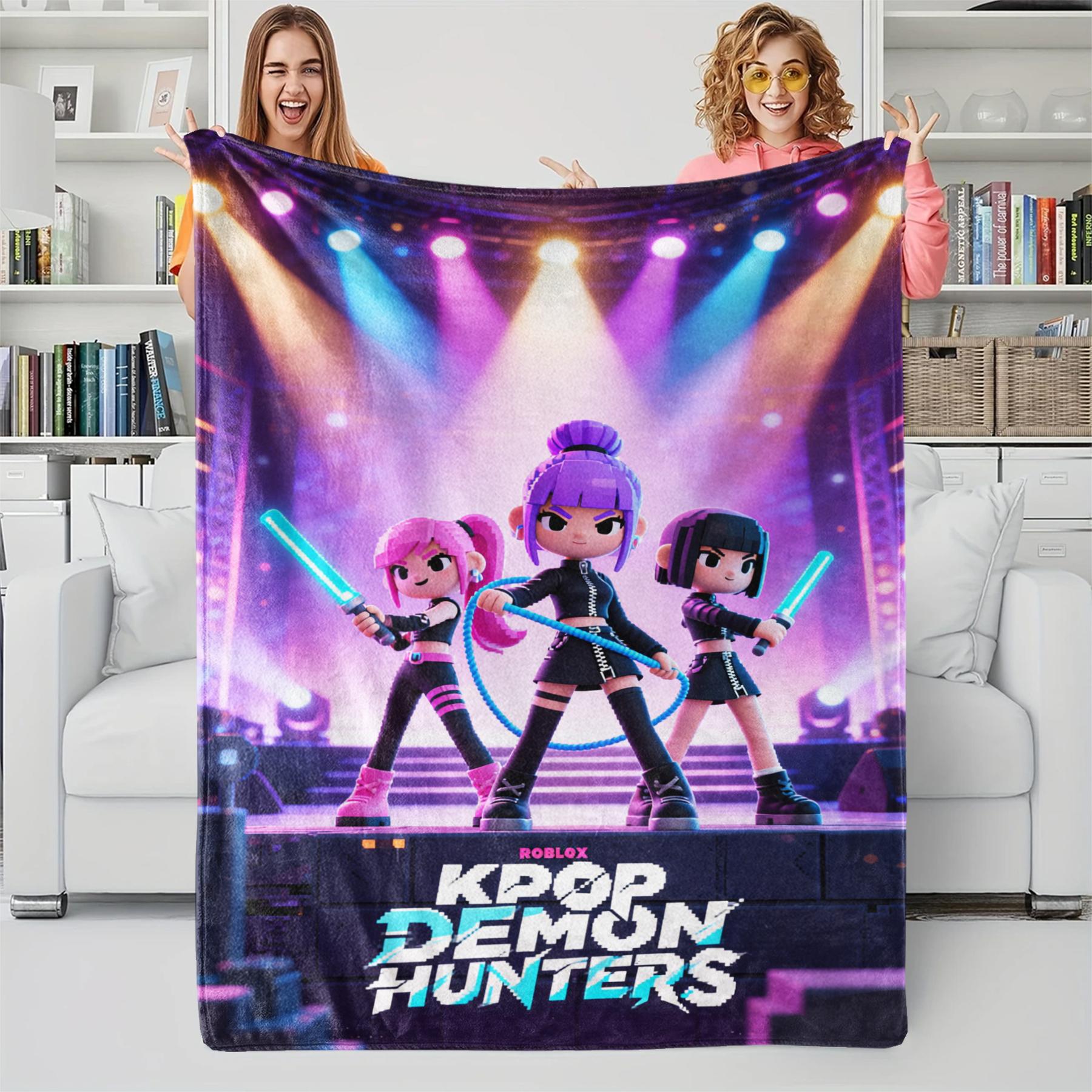 Фланелева ковдра в стилі K-POP Мисливці на демонів, Тепла плед-ковдра з гарячим аніме-принтом, Подарунок для фанатів, Повсякденна тепла ковдра 150x200cm
Фланелева ковдра в стилі K-POP Мисливці на демонів, Тепла плед-ковдра з гарячим аніме-принтом, Подарунок для фанатів, Повсякденна тепла ковдра 150x200cm