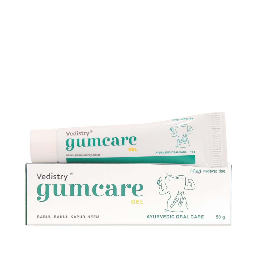 Vedistry Ayurvedic Gumcare Gel | Complete oral care for healthy gums and strong teeth | 50 Gram X Pack of 2
Vedistry Ayurvedic Gumcare Gel | Complete oral care for healthy gums and strong teeth | 50 Gram X Pack of 2