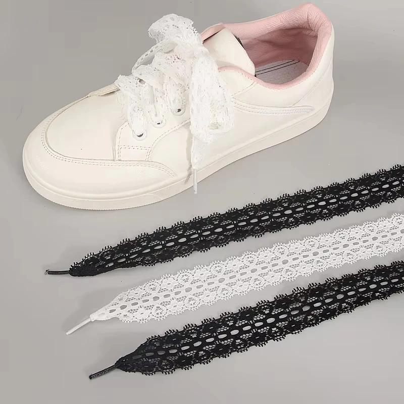 2.9CM Wide Fancy Lace Flat Shoelace For Sneakers Sweet Shoe Laces For Women Casual Shoestring Black White Shoe Accessorices 100cm білий
2.9CM Wide Fancy Lace Flat Shoelace For Sneakers Sweet Shoe Laces For Women Casual Shoestring Black White Shoe Accessorices 100cm білий