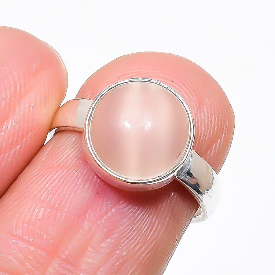 Rose Quartz Gemstone 925 Sterling Silver Jewelry Ring Size Adjustable KJ-399
Rose Quartz Gemstone 925 Sterling Silver Jewelry Ring Size Adjustable KJ-399