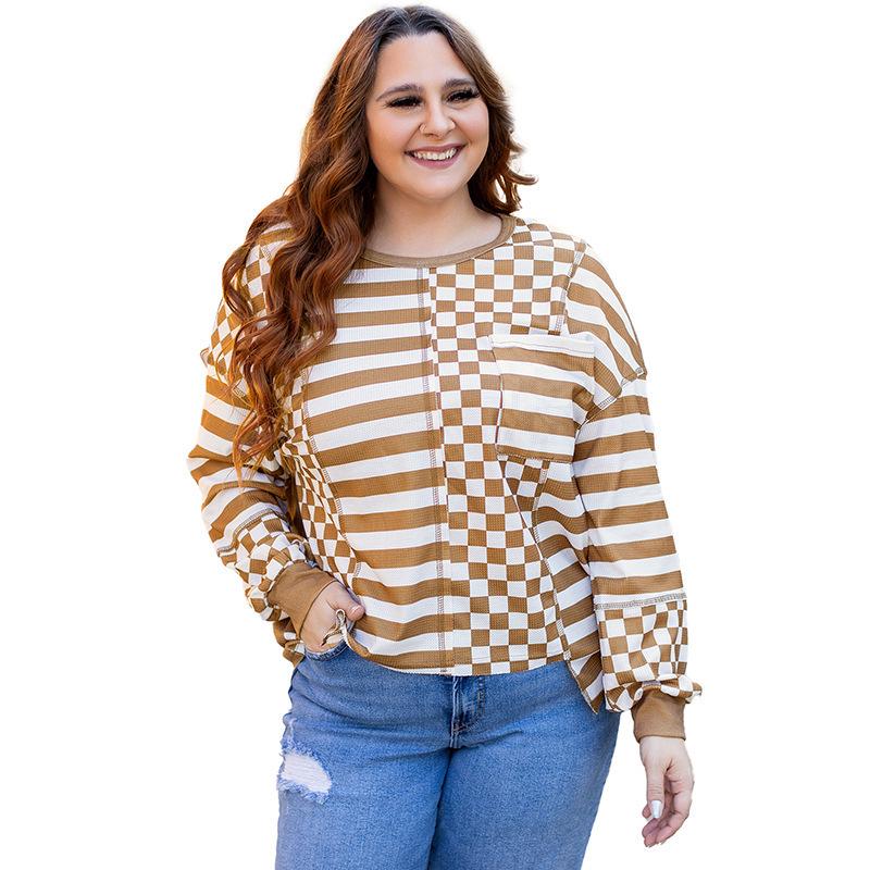 Women s Loose Plus Size Meat-Concealing Plaid Patchwork Knit Hoodie - Winter 2025 Collection 3XL хакі
Women s Loose Plus Size Meat-Concealing Plaid Patchwork Knit Hoodie - Winter 2025 Collection 3XL хакі
