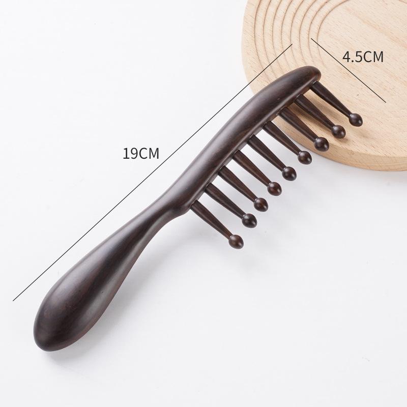 Sandalwood toothed comb, thickened round handle scalp massage hair smoothing comb, air bag comb
Sandalwood toothed comb, thickened round handle scalp massage hair smoothing comb, air bag comb