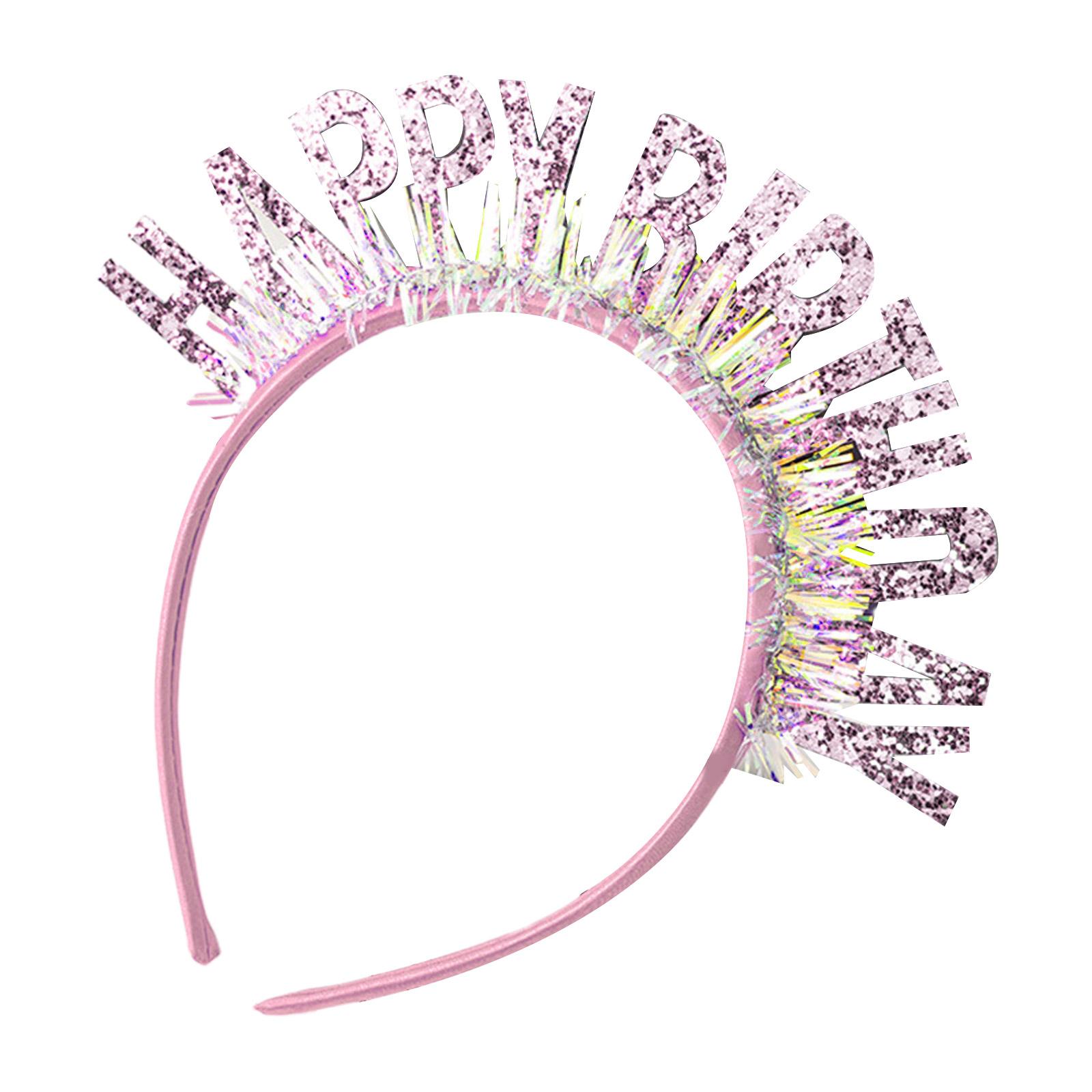 Adult Teen Tinsel HAPPY BIRTHDAY Crown Shape Headband Festival Hair Hoop for Party Performances Unisex Headpiece розовый
Adult Teen Tinsel HAPPY BIRTHDAY Crown Shape Headband Festival Hair Hoop for Party Performances Unisex Headpiece розовый