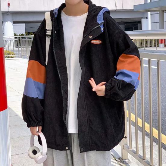 Мужское весенне-осеннее пальто с цветными блоками, с капюшоном на молнии, свободный кардиган с длинным рукавом, средней длины, уличная одежда, повседневное спортивное бейсбольное пальто
Мужское весенне-осеннее пальто с цветными блоками, с капюшоном на молнии, свободный кардиган с длинным рукавом, средней длины, уличная одежда, повседневное спортивное бейсбольное пальто