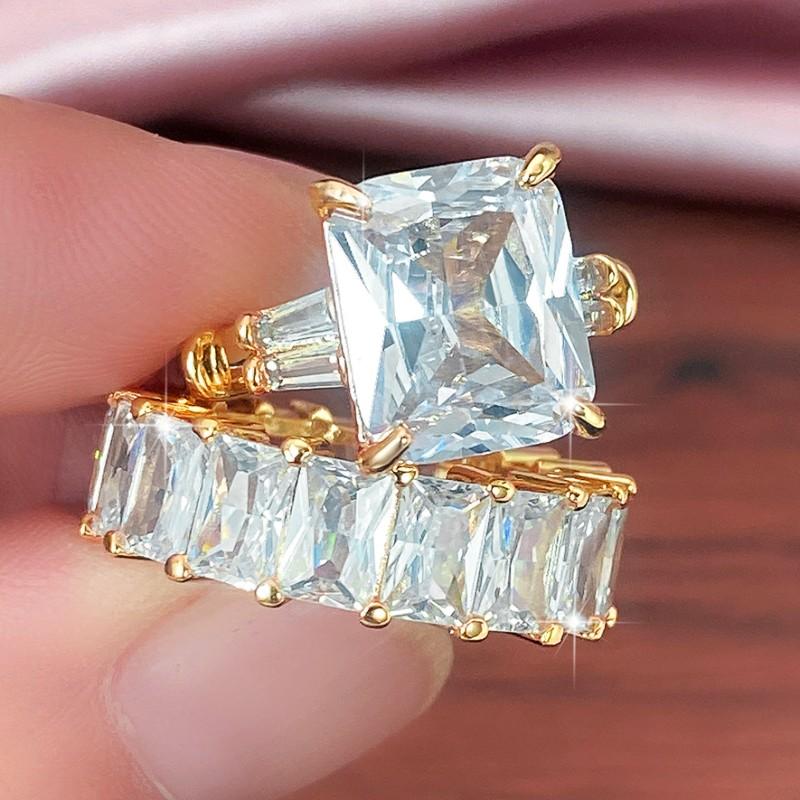 Huitan White/Black Cubic Zirconia Set Rings for Women Full Square CZ Promise Rings Wedding Party Luxury Zircon Drop Shipping 10
Huitan White/Black Cubic Zirconia Set Rings for Women Full Square CZ Promise Rings Wedding Party Luxury Zircon Drop Shipping 10