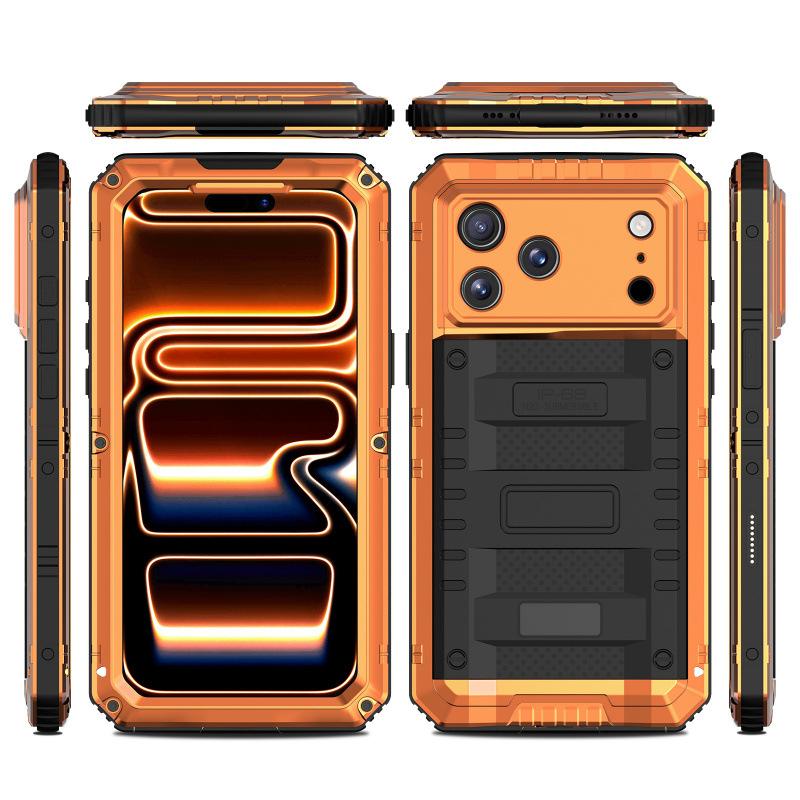 Військовий протиударний чохол для IPhone 17 Pro 16E Air 16 15 14 13 12 Pro Max IP68 Повністю водонепроникний Силіконовий захист Алюмінієвий корпус iPhone17 Pro Max помаранчевий
Військовий протиударний чохол для IPhone 17 Pro 16E Air 16 15 14 13 12 Pro Max IP68 Повністю водонепроникний Силіконовий захист Алюмінієвий корпус iPhone17 Pro Max помаранчевий