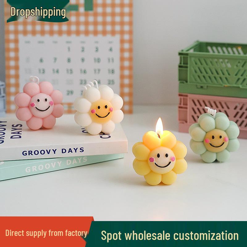 Smiling Sunflower Aromatherapy Candle - DIY Creative Birthday Decoration, Cute Scented Candle Ornament
Smiling Sunflower Aromatherapy Candle - DIY Creative Birthday Decoration, Cute Scented Candle Ornament