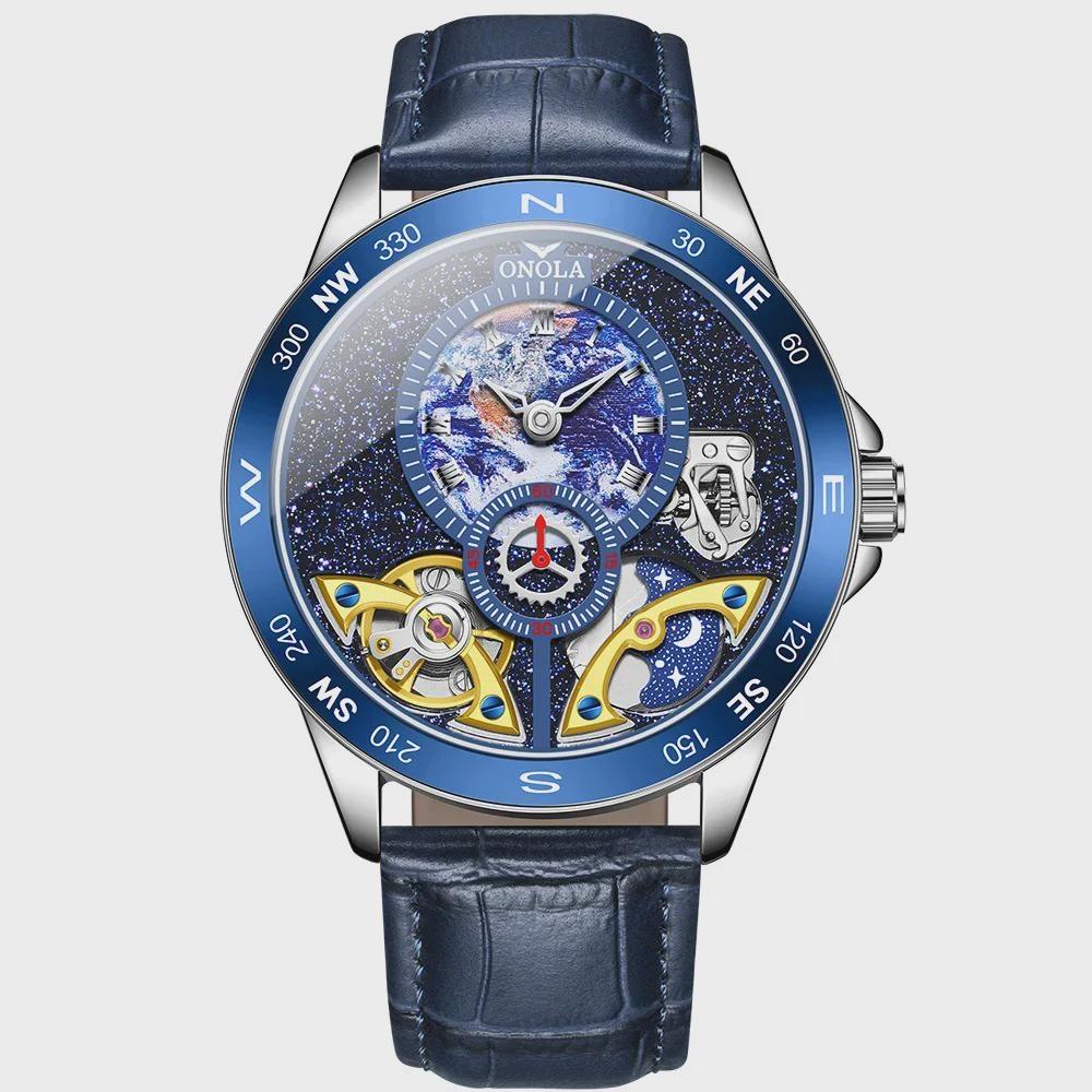 Роскошные механические часы с двойным турбийоном, мужские, деловые, кожаные, циферблат «Звездное небо», водонепроницаемые, мужские, автоматические синий
Роскошные механические часы с двойным турбийоном, мужские, деловые, кожаные, циферблат «Звездное небо», водонепроницаемые, мужские, автоматические синий