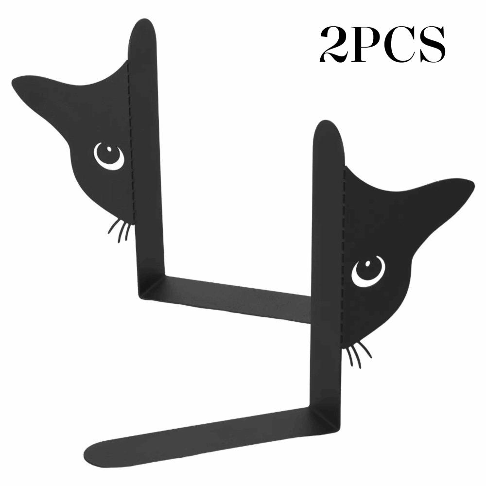 2Pcs Non-Slip Base Peeping Black Cat Bookend Stable Design Decorative Book Stand Multifunctional Bookshelf Holder Home Office
2Pcs Non-Slip Base Peeping Black Cat Bookend Stable Design Decorative Book Stand Multifunctional Bookshelf Holder Home Office