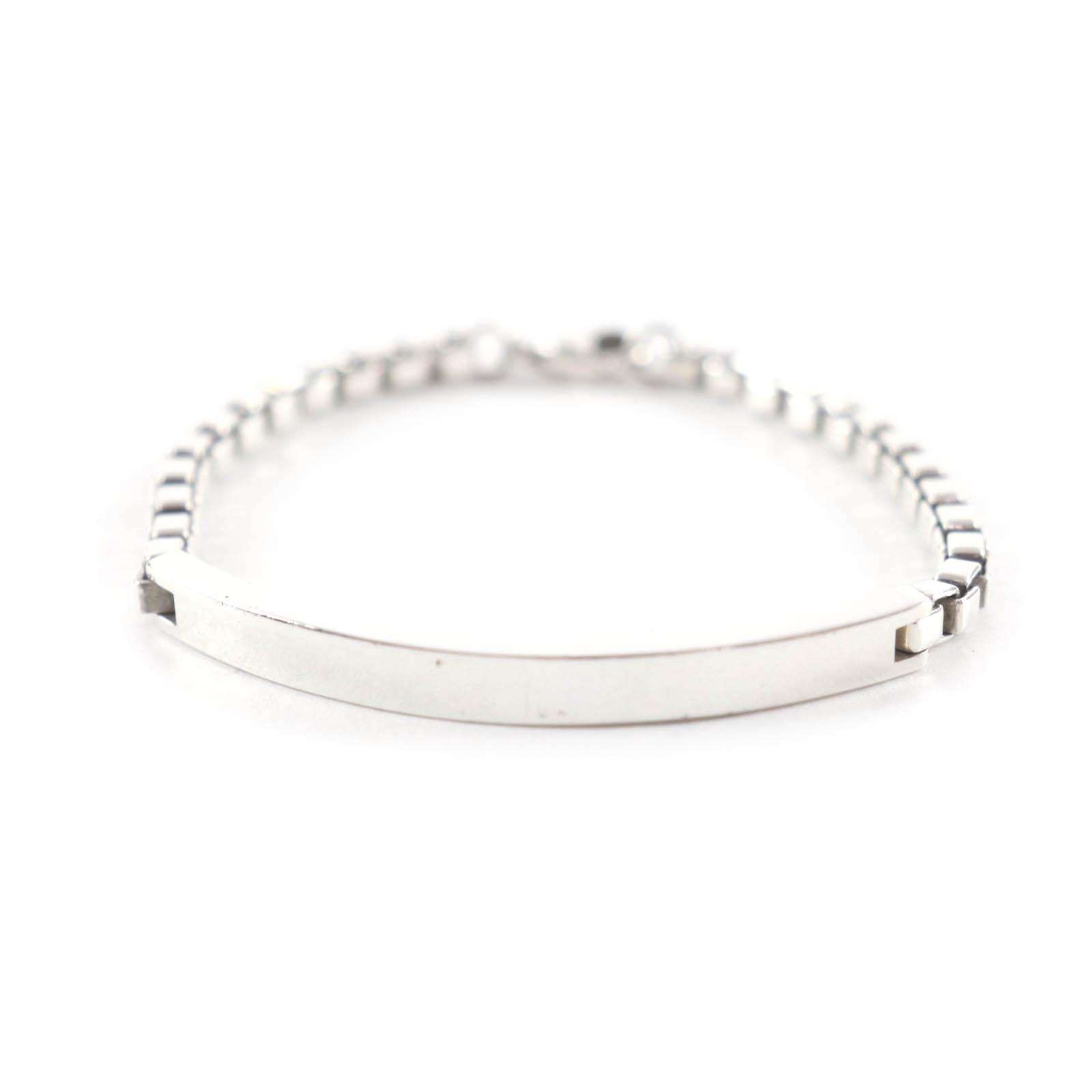 Very Good TIFFANY&Co. bracelet Venetian Link ID Bracelet Silver AG925 mens Used
Very Good TIFFANY&Co. bracelet Venetian Link ID Bracelet Silver AG925 mens Used