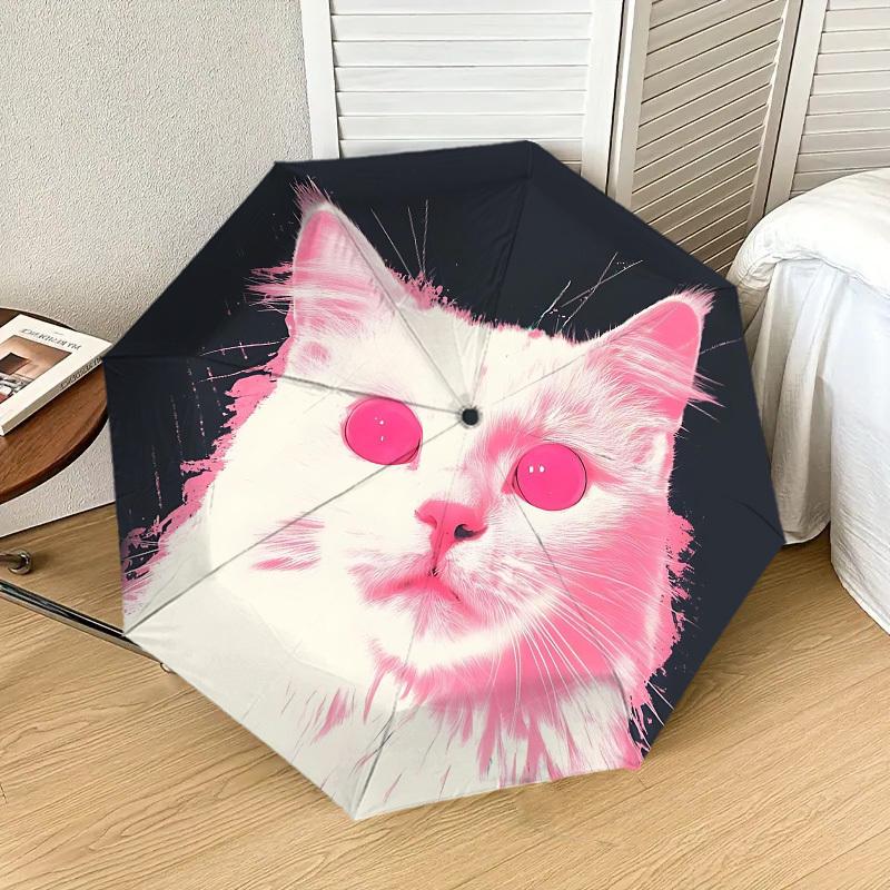 1pc Cat Pink Automatic Folding Umbrella 8 Rib Iron Frame, Compact Portable Umbrella Suitable for Travel, Daily Use, Birthday, Women & Men Gift 040
1pc Cat Pink Automatic Folding Umbrella 8 Rib Iron Frame, Compact Portable Umbrella Suitable for Travel, Daily Use, Birthday, Women & Men Gift 040