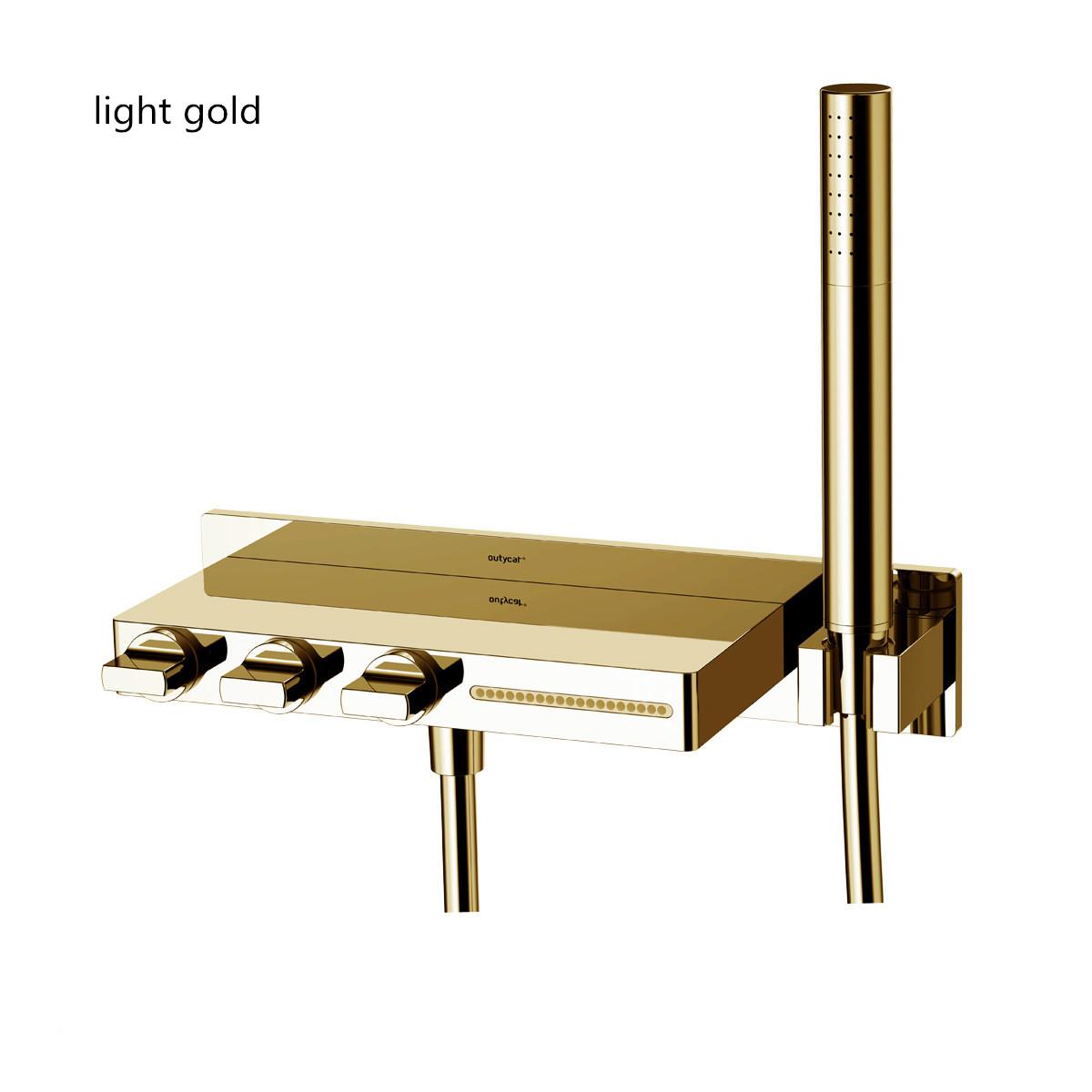 Набор смесителей для ванны, настенный смеситель для ванной комнаты, белый, розовое золото, твердая латунь, большой набор для душа с водопадом, новый золотой
Набор смесителей для ванны, настенный смеситель для ванной комнаты, белый, розовое золото, твердая латунь, большой набор для душа с водопадом, новый золотой