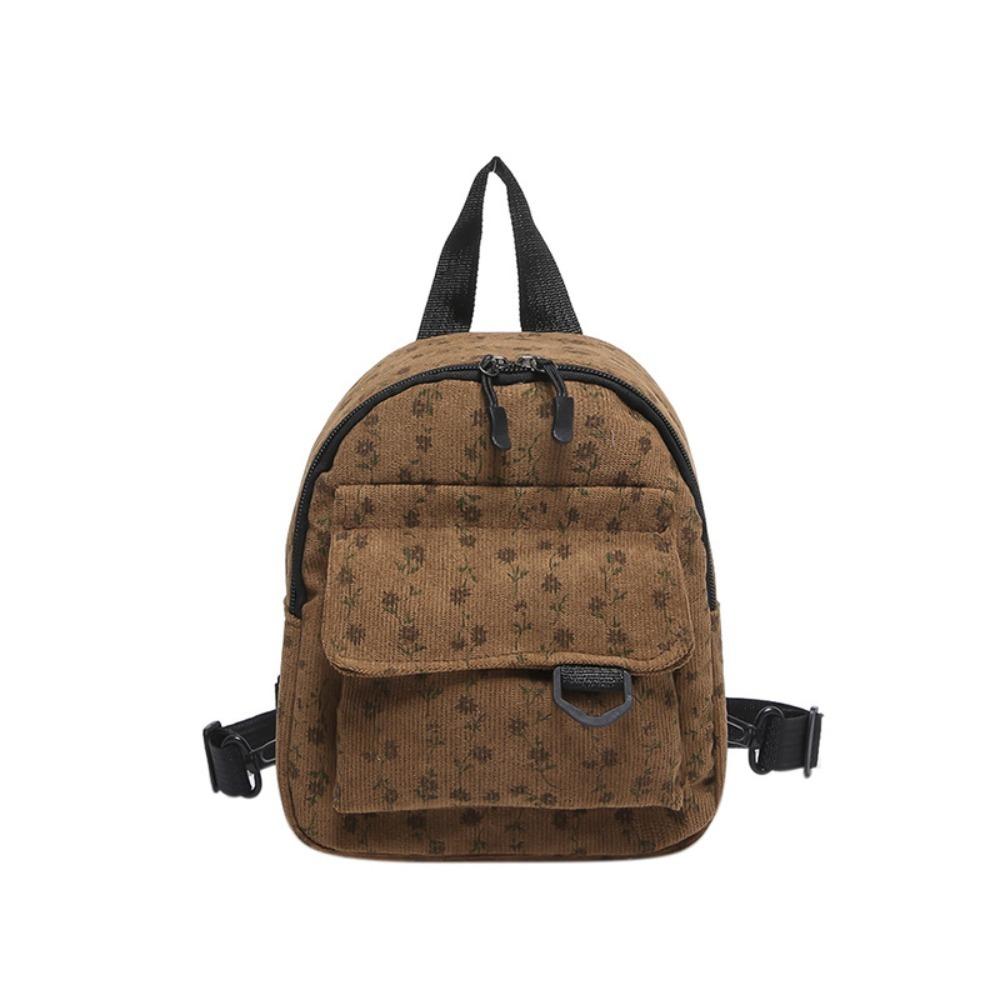Fashion Mini Travel Backpack Corduroy Flower Pattern Small Backpack Adjustable Shoulder Strap Students Schoolbag Women
Fashion Mini Travel Backpack Corduroy Flower Pattern Small Backpack Adjustable Shoulder Strap Students Schoolbag Women