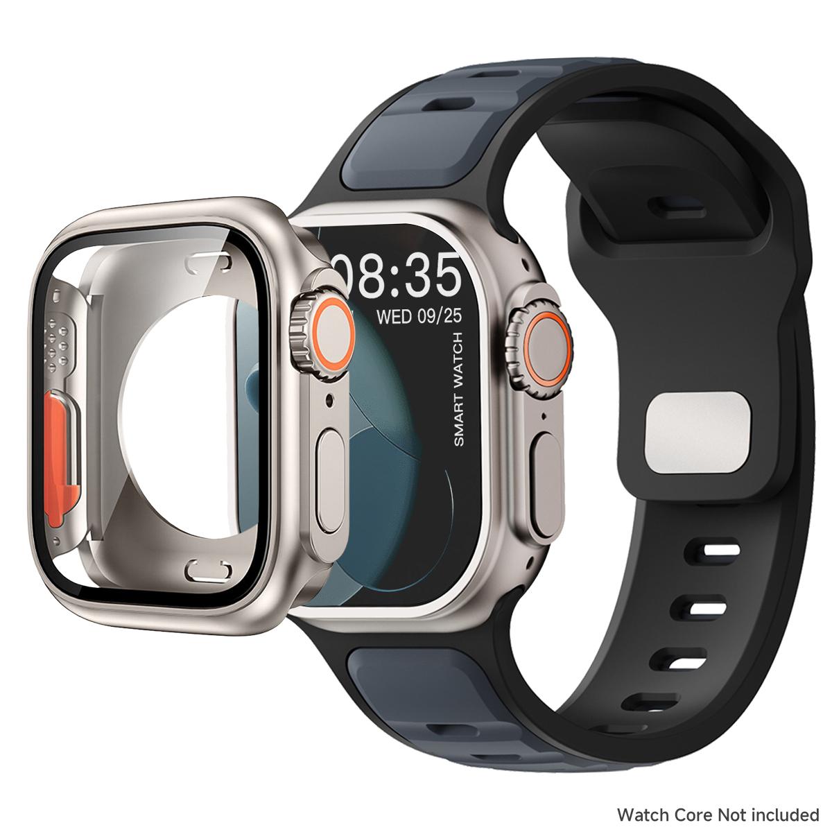 Чохол для ПК + Силіконовий ремінець Для Apple Watch Series 11 10 9 8 7 6 SE3 Протиударний Жорсткий Чохол Спортивний Ремінець Для Iwatch 44мм 45мм 46мм Бампер 46mm for 11 10
Чохол для ПК + Силіконовий ремінець Для Apple Watch Series 11 10 9 8 7 6 SE3 Протиударний Жорсткий Чохол Спортивний Ремінець Для Iwatch 44мм 45мм 46мм Бампер 46mm for 11 10