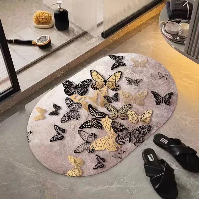 Коврик для ванной в виде бабочки Мягкий ковер Впитывающий коврик для ног Противоскользящий коврик для входной двери 40 * 60Cm
Коврик для ванной в виде бабочки Мягкий ковер Впитывающий коврик для ног Противоскользящий коврик для входной двери 40 * 60Cm