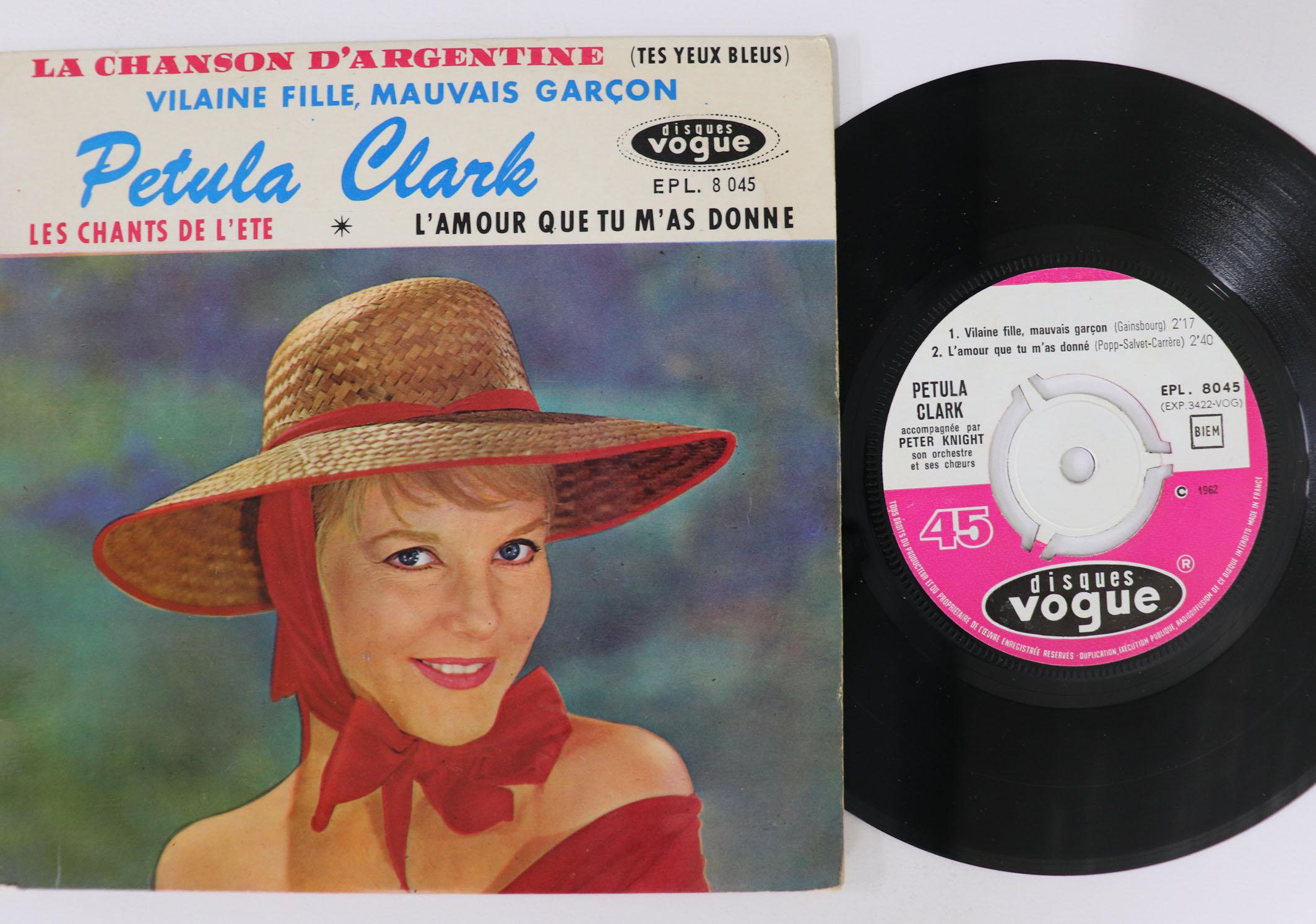 7inch Record PETULA CLARK La Chanson Dargentine Tes Yeux Bl EPL8045 DISQUES VOGUE 1962 France Pop Used
7inch Record PETULA CLARK La Chanson Dargentine Tes Yeux Bl EPL8045 DISQUES VOGUE 1962 France Pop Used