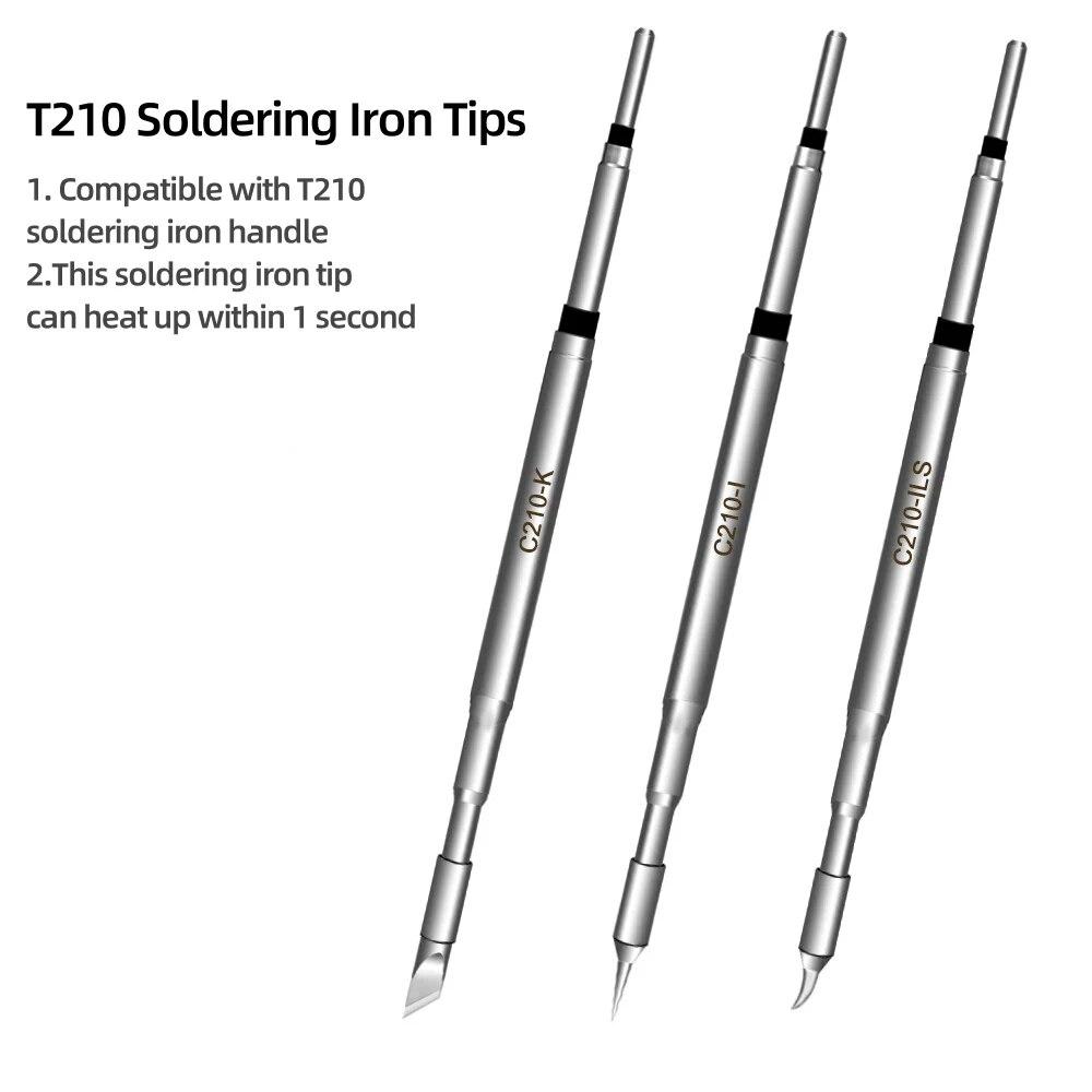 C210 Soldering Tip C210-I/IS/K Soldering Iron Tip for Welding JBC C210 T26D Welding Table Handle Fast Heating Tip C210-K 1PCs
C210 Soldering Tip C210-I/IS/K Soldering Iron Tip for Welding JBC C210 T26D Welding Table Handle Fast Heating Tip C210-K 1PCs