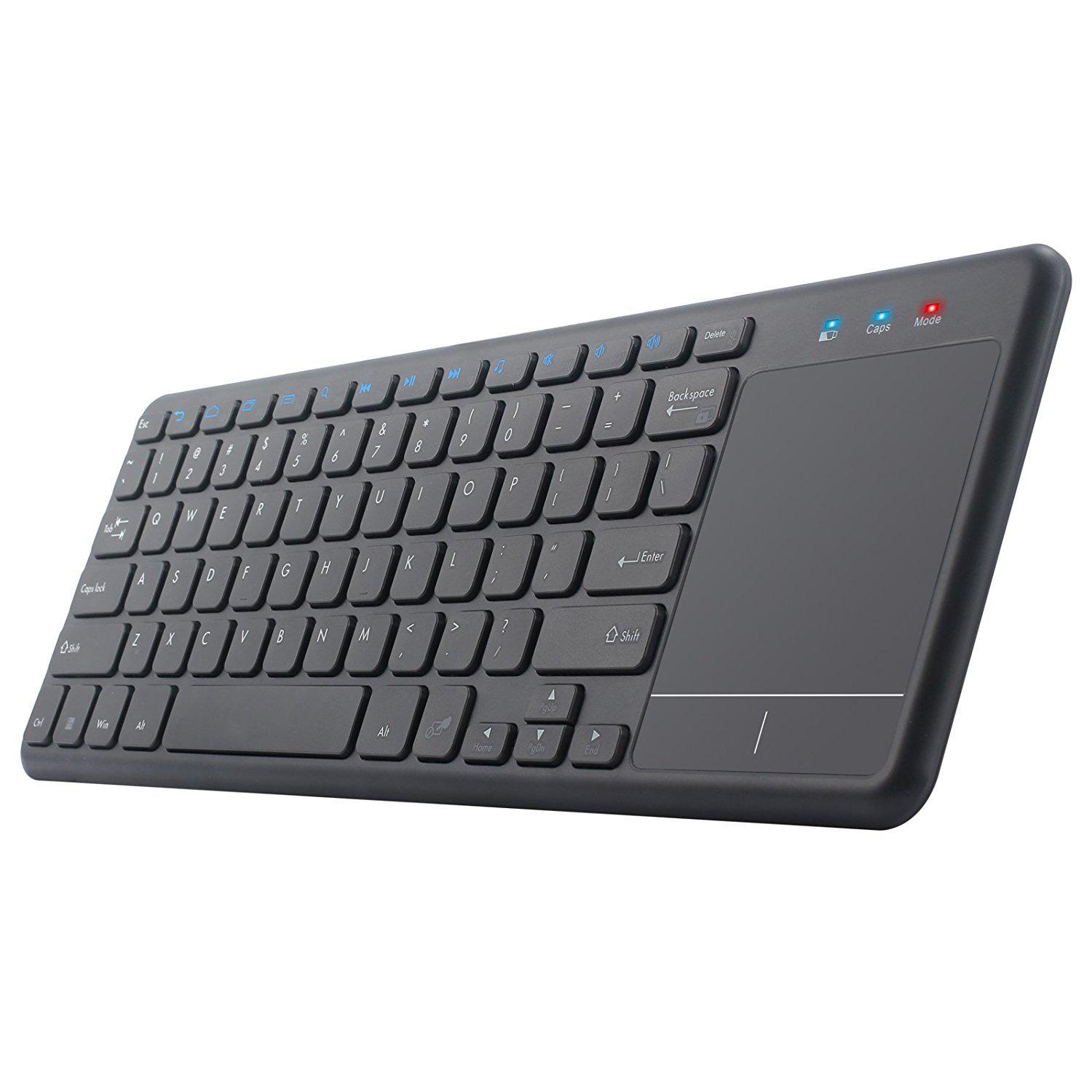 New Silent 2.4G Wireless Touchpad Keyboard for Laptop and TV чорний
New Silent 2.4G Wireless Touchpad Keyboard for Laptop and TV чорний