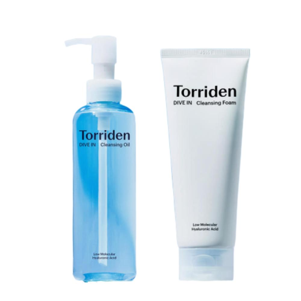 Torriden Dive-In Очищающий дуэт – Очищающая пенка с гиалуроновой кислотой 150 мл и Очищающее масло 200 мл
Torriden Dive-In Очищающий дуэт – Очищающая пенка с гиалуроновой кислотой 150 мл и Очищающее масло 200 мл