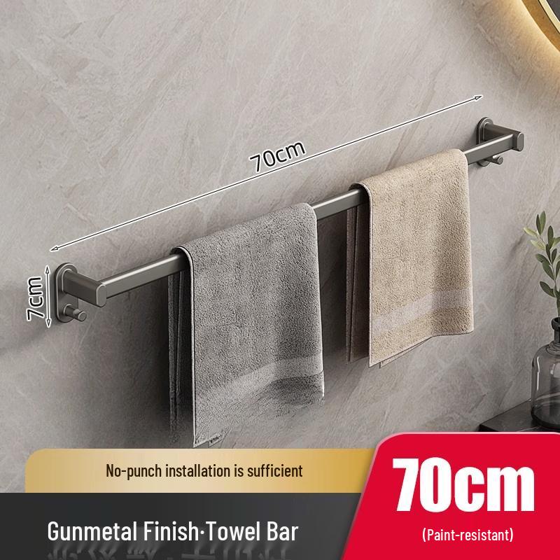 No-Drill Space Aluminum Bathroom Towel Bar
No-Drill Space Aluminum Bathroom Towel Bar