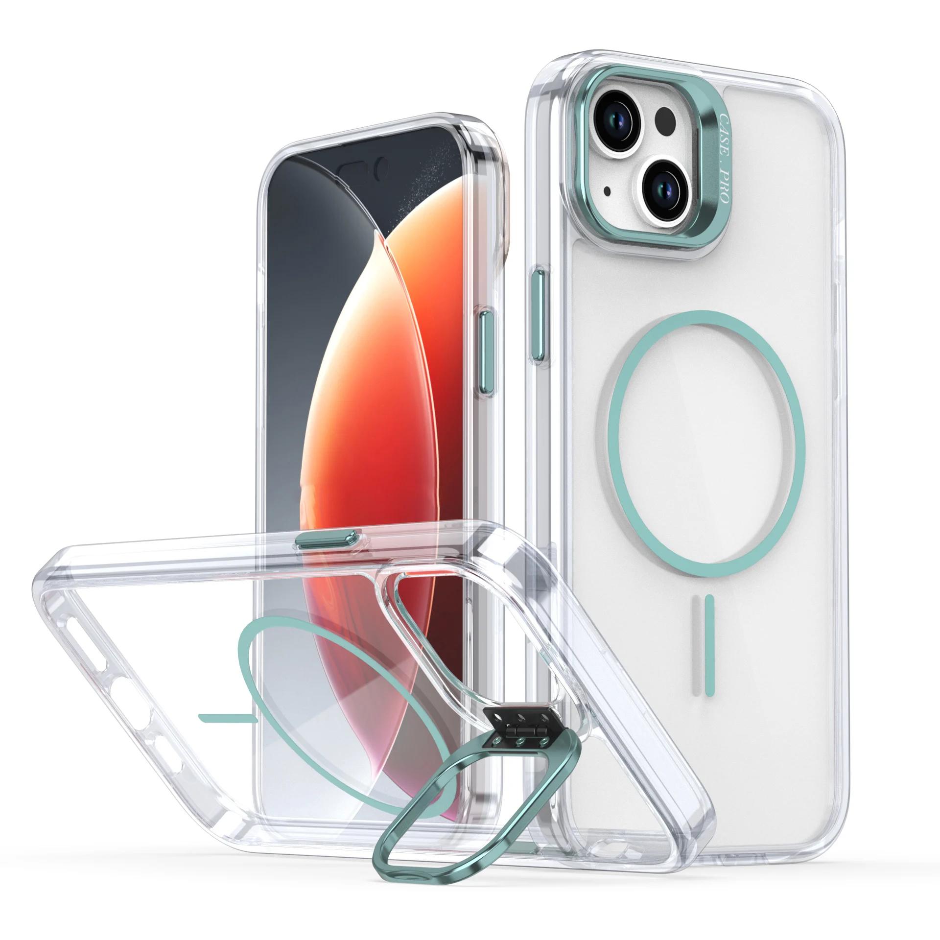 Transparent MagSafe Phone Case for iPhone 15 16 Pro Max 15 13 14 12 11 Wireless Charging Lens metal bracket Bumper Cover For iphone 16 ProMax
Transparent MagSafe Phone Case for iPhone 15 16 Pro Max 15 13 14 12 11 Wireless Charging Lens metal bracket Bumper Cover For iphone 16 ProMax