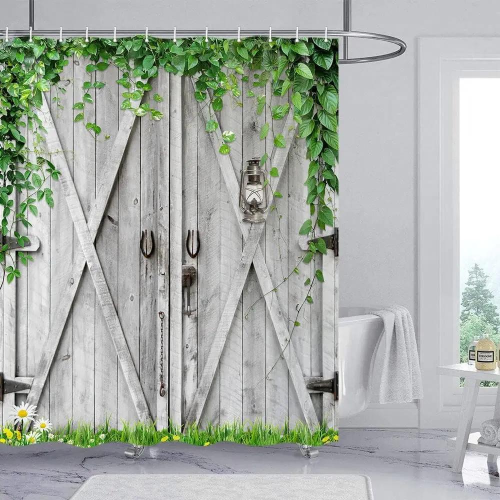 Country Barn Door Shower Curtain Farm Vintage Pattern Theme For Bathroom Bathtub Shower Curtain With Hook W60H190(CM)-1 Pcs
Country Barn Door Shower Curtain Farm Vintage Pattern Theme For Bathroom Bathtub Shower Curtain With Hook W60H190(CM)-1 Pcs