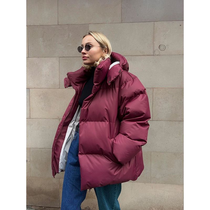 2025 Женская Зимняя Куртка с Капюшоном, Большой Воротник, Однотонная, Ветрозащитная, Теплая, Универсальная, Простая, Хлопковая Куртка, Верхняя Одежда, Хлопковое Пальто Burgundy S
2025 Женская Зимняя Куртка с Капюшоном, Большой Воротник, Однотонная, Ветрозащитная, Теплая, Универсальная, Простая, Хлопковая Куртка, Верхняя Одежда, Хлопковое Пальто Burgundy S