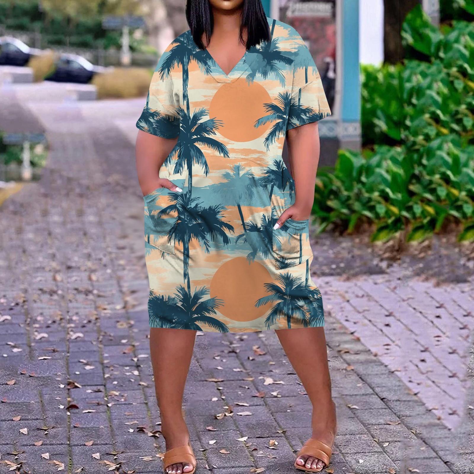 Літня повсякденна сукня для жінок з V-подібним вирізом і короткими рукавами з кишенями та принтом XXXXXL
Літня повсякденна сукня для жінок з V-подібним вирізом і короткими рукавами з кишенями та принтом XXXXXL