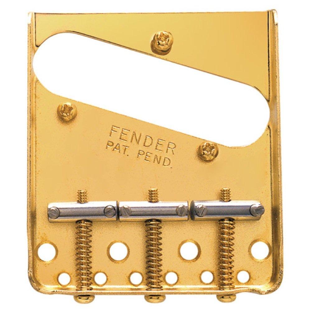Fender Parts 3-Saddle American Vintage Telecaster Bridge Assembly with Chromed-Brass Saddles
Fender Parts 3-Saddle American Vintage Telecaster Bridge Assembly with Chromed-Brass Saddles