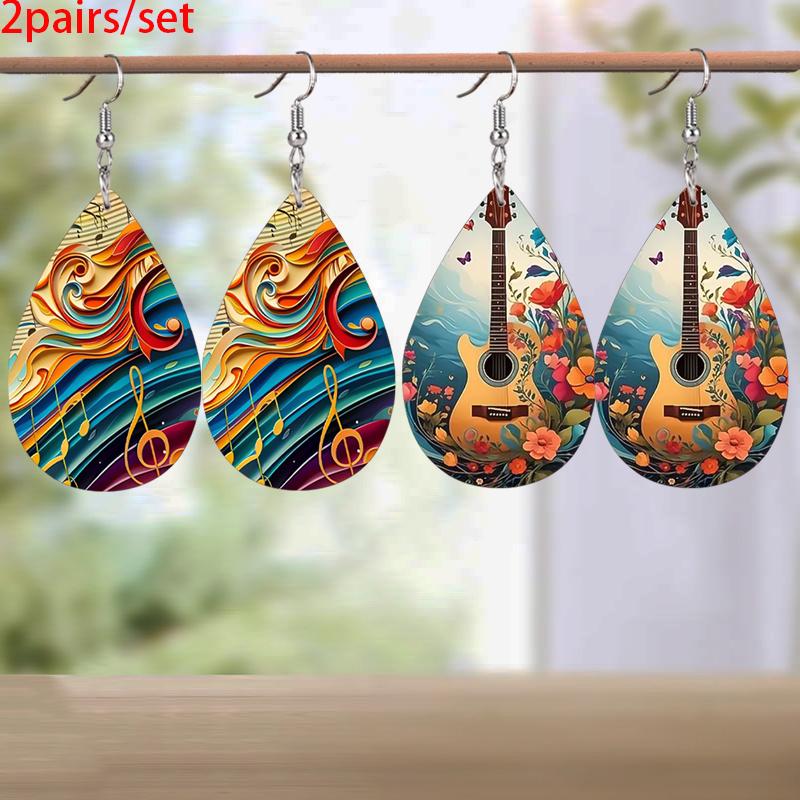 Серьги в виде нот гитары из ПУ кожи для женщин, элегантные модные серьги, бижутерия, подходящие для фестивалей, банкетов, вечеринок
Серьги в виде нот гитары из ПУ кожи для женщин, элегантные модные серьги, бижутерия, подходящие для фестивалей, банкетов, вечеринок