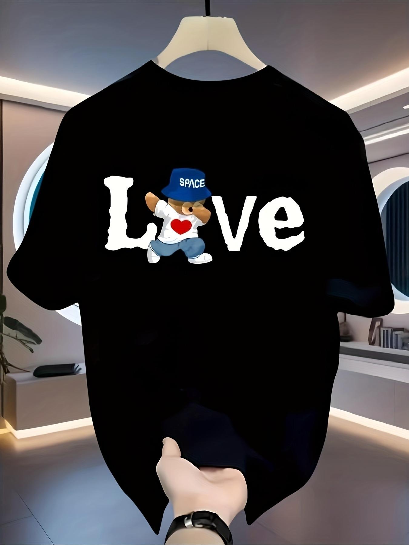 Men s Summer 100% Cotton LOVE Bear Pattern Printed Fashion Sports and Leisure Loose Round Neck Short Sleeve T-shirt Top 4XL
Men s Summer 100% Cotton LOVE Bear Pattern Printed Fashion Sports and Leisure Loose Round Neck Short Sleeve T-shirt Top 4XL