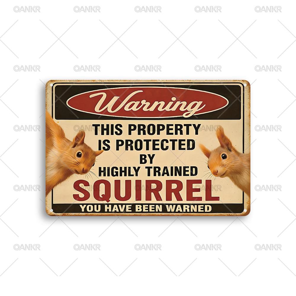 Vintage Warning Poster Metal Tin Sign Warning Squirrel Property Protected Metal Signs for Garden Farm Fence Home 20x30cm(7.8x11.8inch)
Vintage Warning Poster Metal Tin Sign Warning Squirrel Property Protected Metal Signs for Garden Farm Fence Home 20x30cm(7.8x11.8inch)