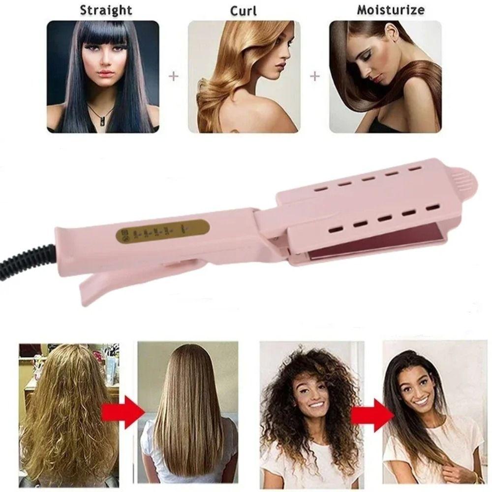 Adjustable Temperature Hair Straightener Ceramic Hair Straightening Splint Ionic Flat Iron Women European plug
Adjustable Temperature Hair Straightener Ceramic Hair Straightening Splint Ionic Flat Iron Women European plug