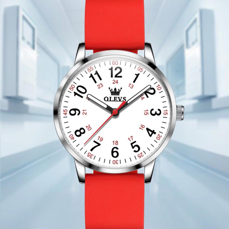 OLEVS Waterproof Fashion Watches For Women, Super-thin Quartz Silicone Strap Women Wristwatch Luminous
OLEVS Waterproof Fashion Watches For Women, Super-thin Quartz Silicone Strap Women Wristwatch Luminous