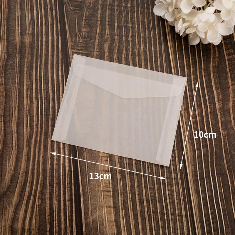 10pcs of Blank Semi-Transparent Self-Sealing Envelopes, Suitable for Invitations, Postcards, Made of High-Quality Paper
10pcs of Blank Semi-Transparent Self-Sealing Envelopes, Suitable for Invitations, Postcards, Made of High-Quality Paper