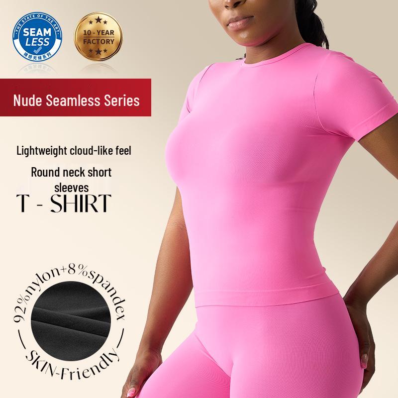 Women s Seamless Crew Neck Short Sleeve Yoga T-Shirts - Slim Fit, High Elastic, Breathable XL
Women s Seamless Crew Neck Short Sleeve Yoga T-Shirts - Slim Fit, High Elastic, Breathable XL